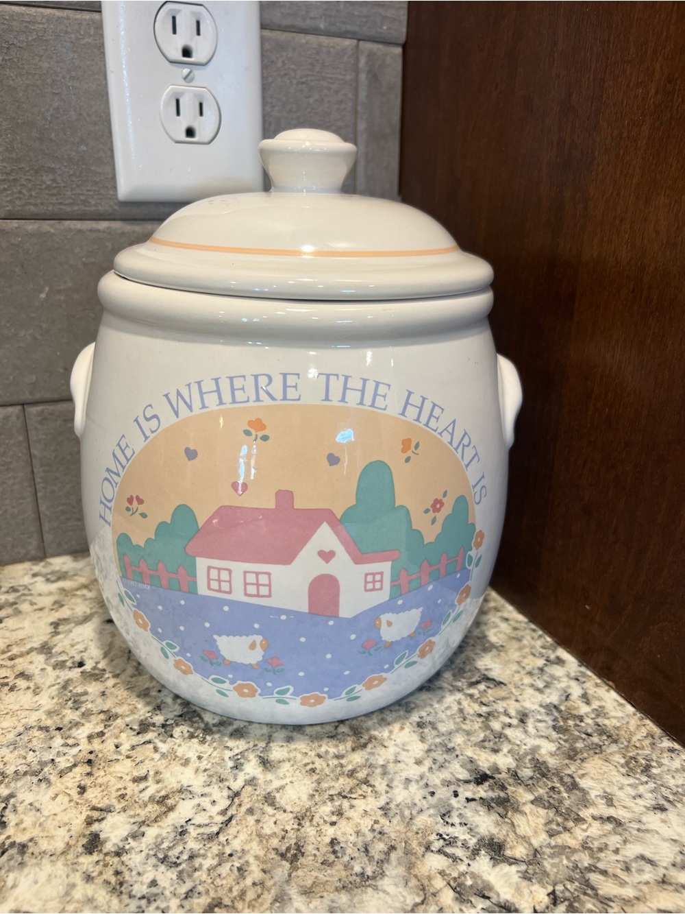Home is where the heart is cookie jar